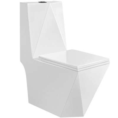 Diamond big size toilet nice design, middle east favorite wc toilet, sanitary ware one piece toilet s trap 250mm